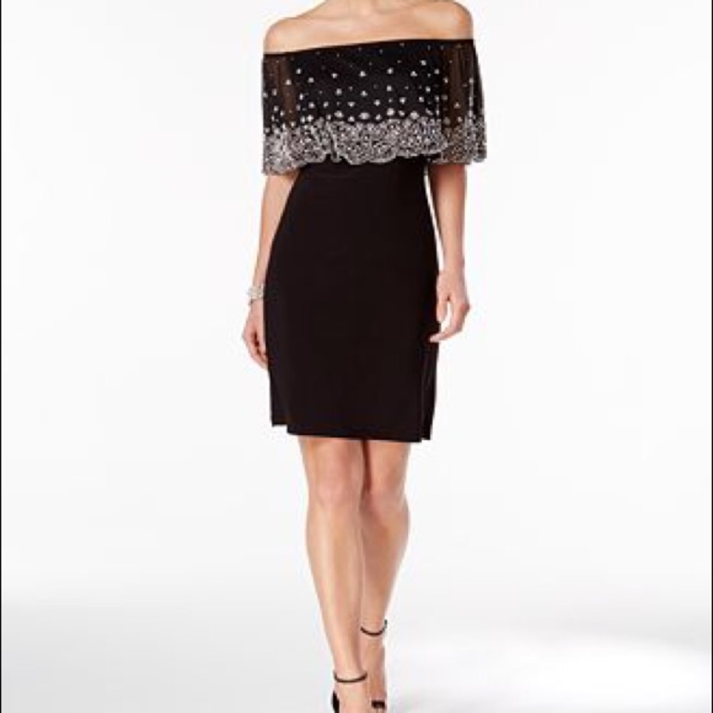 MSK off the shoulder beaded  PLUS SIZE 1X